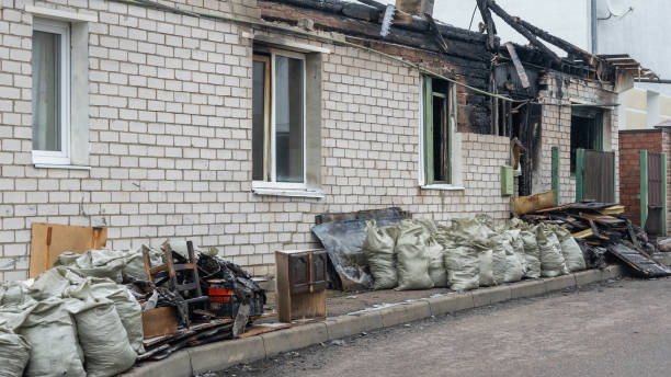 Professional Fire Damage Removal technician working in Baldwin, PA